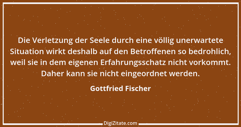 Zitat von Gottfried Fischer 1