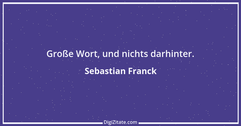 Zitat von Sebastian Franck 9