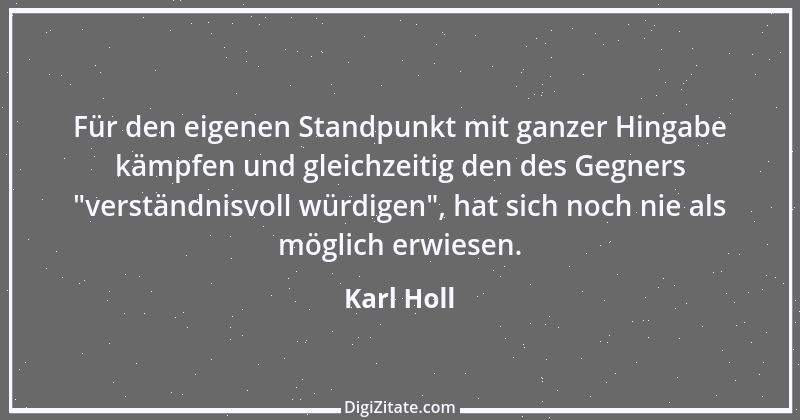 Zitat von Karl Holl 1