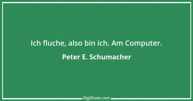 Zitat von Peter E. Schumacher 721