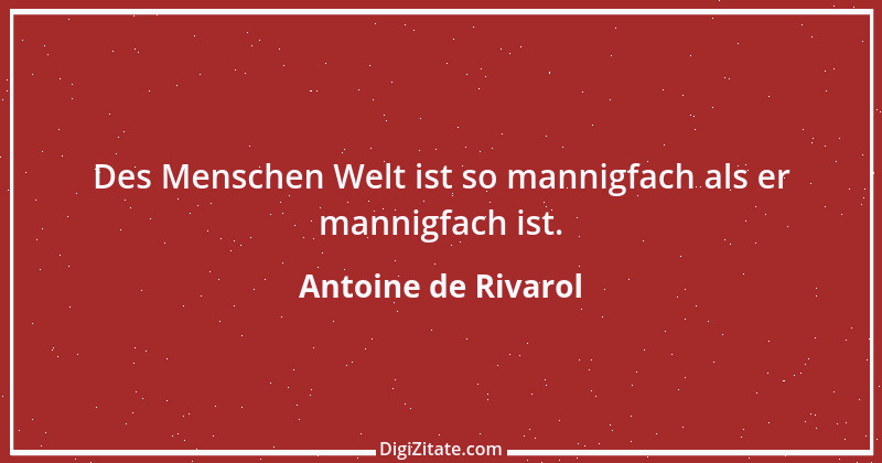 Zitat von Antoine de Rivarol 63