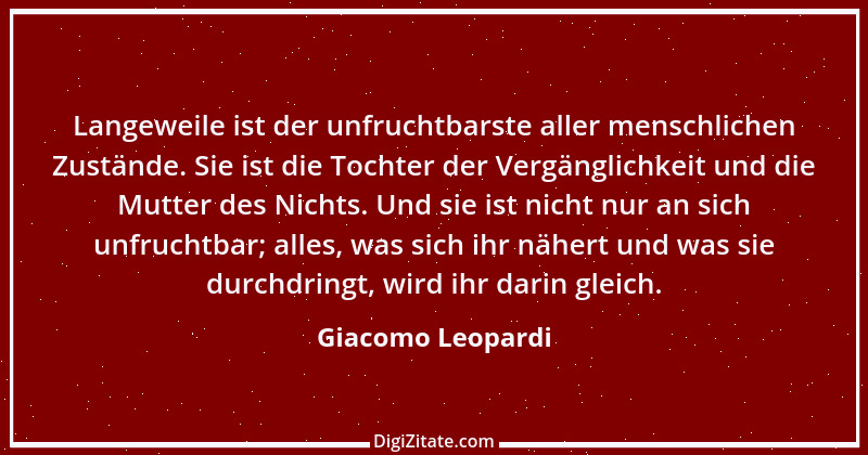 Zitat von Giacomo Leopardi 78