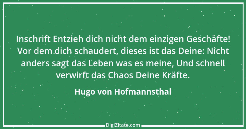 Zitat von Hugo von Hofmannsthal 56