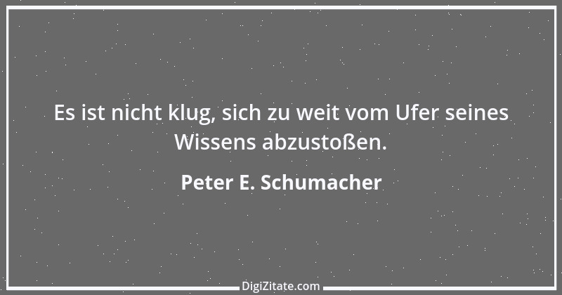 Zitat von Peter E. Schumacher 722