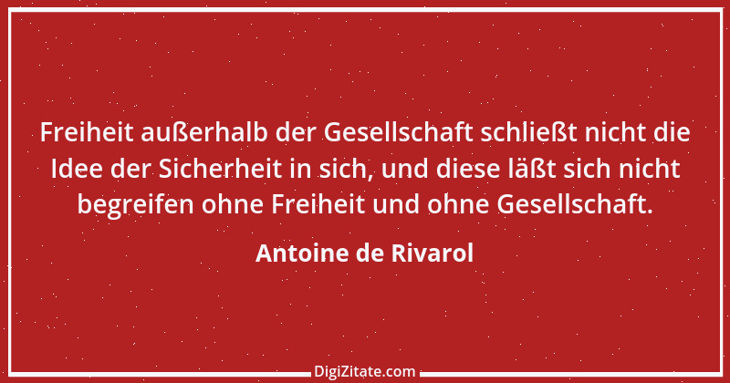 Zitat von Antoine de Rivarol 64