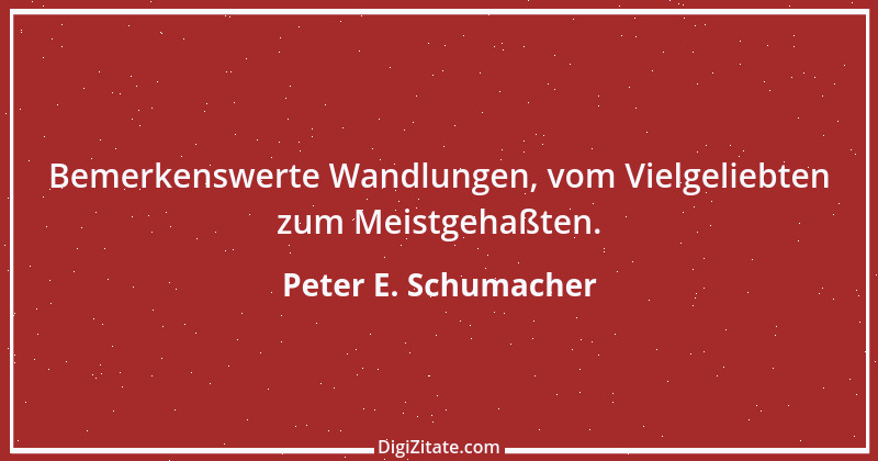 Zitat von Peter E. Schumacher 724