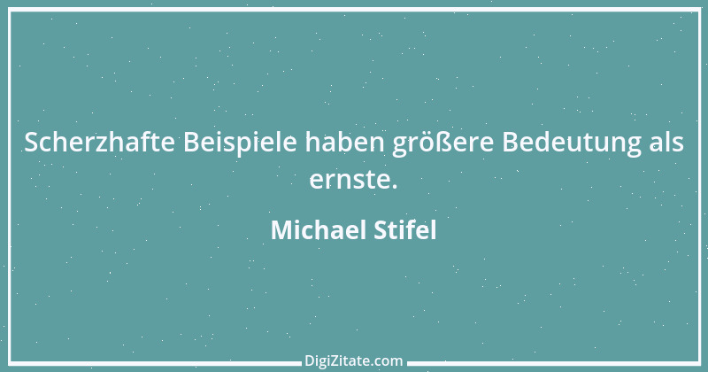 Zitat von Michael Stifel 1