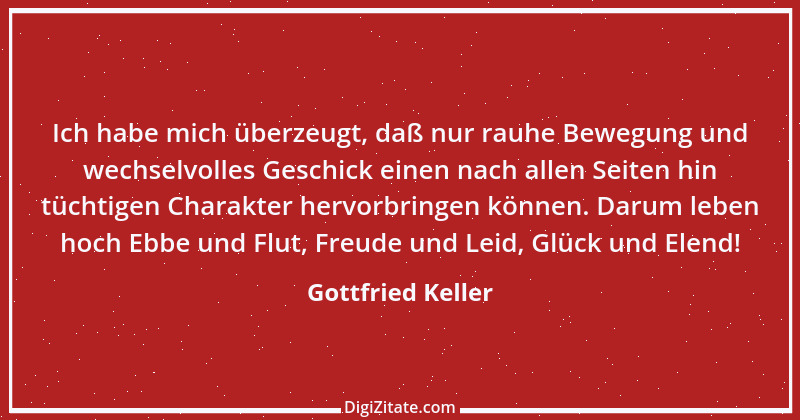 Zitat von Gottfried Keller 168