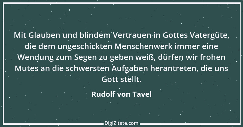 Zitat von Rudolf von Tavel 6