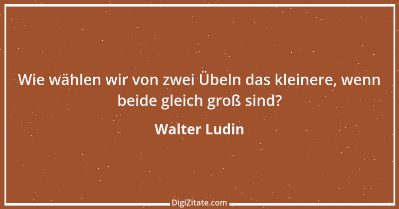 Zitat von Walter Ludin 424