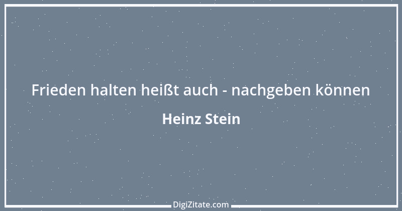 Zitat von Heinz Stein 2