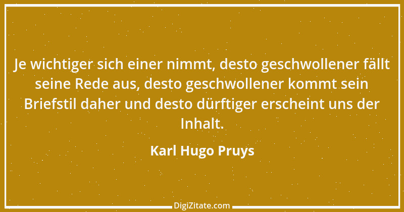 Zitat von Karl Hugo Pruys 3