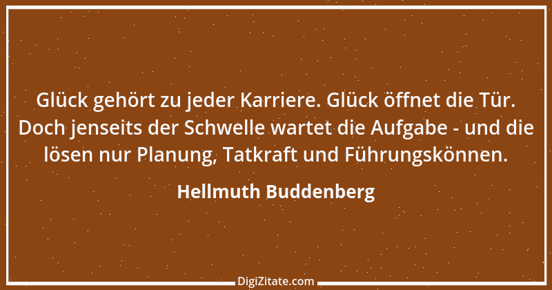 Zitat von Hellmuth Buddenberg 1