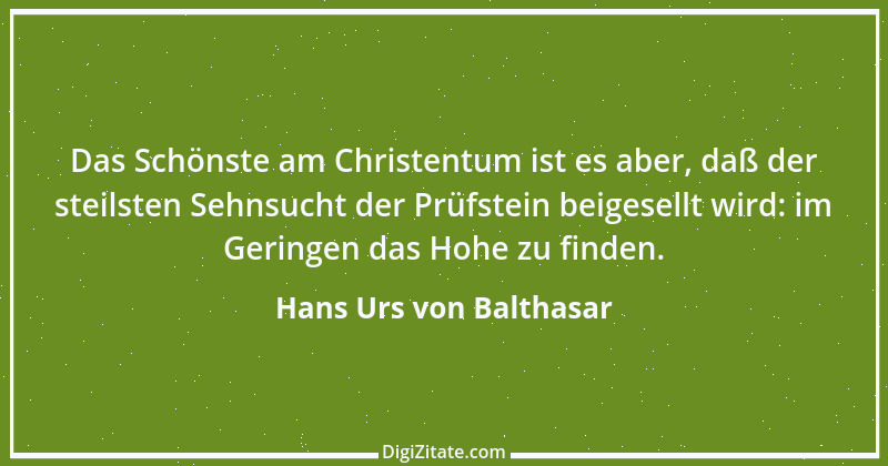 Zitat von Hans Urs von Balthasar 2