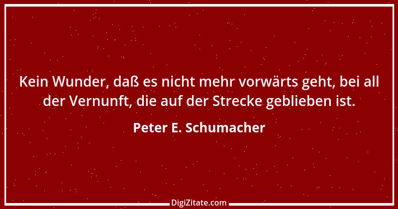 Zitat von Peter E. Schumacher 730