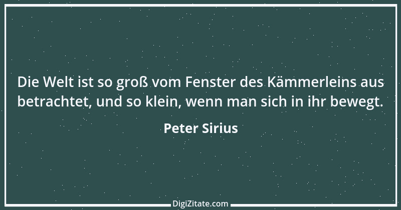 Zitat von Peter Sirius 325