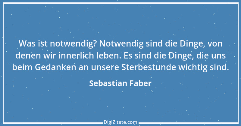 Zitat von Sebastian Faber 1