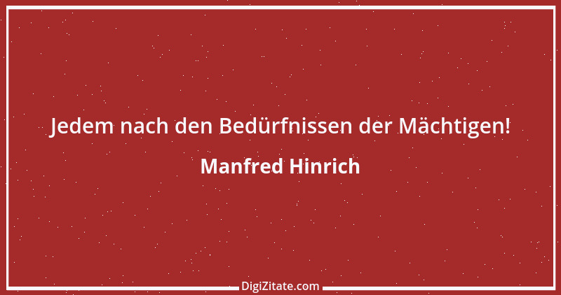 Zitat von Manfred Hinrich 1920