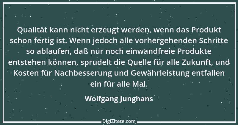 Zitat von Wolfgang Junghans 1