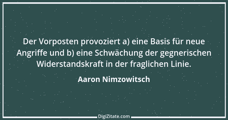 Zitat von Aaron Nimzowitsch 3