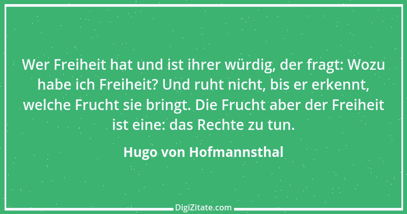 Zitat von Hugo von Hofmannsthal 65