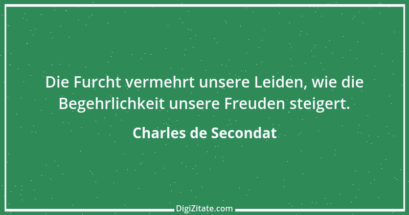 Zitat von Charles de Secondat 122