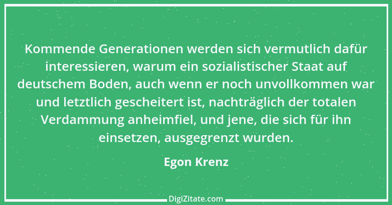 Zitat von Egon Krenz 8