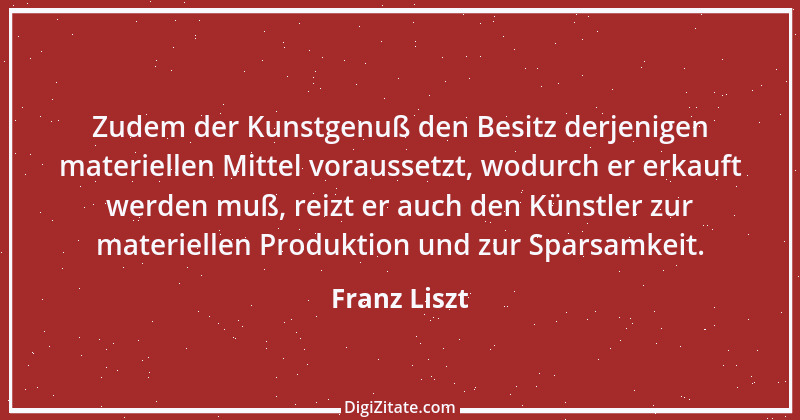 Zitat von Franz Liszt 20