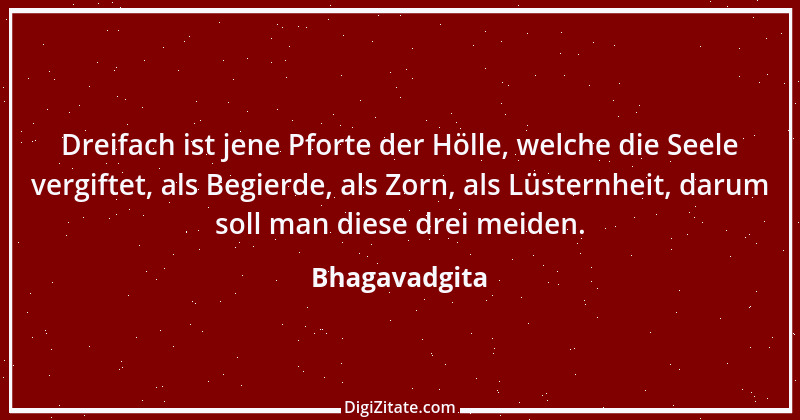 Zitat von Bhagavadgita 16