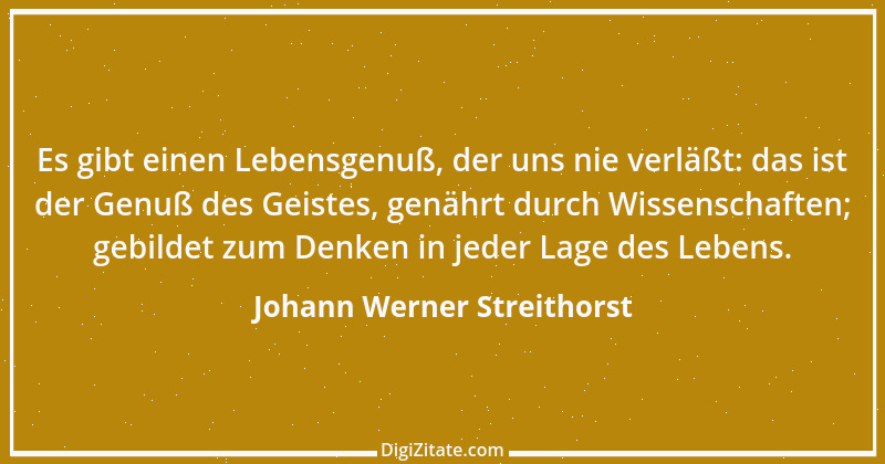 Zitat von Johann Werner Streithorst 1