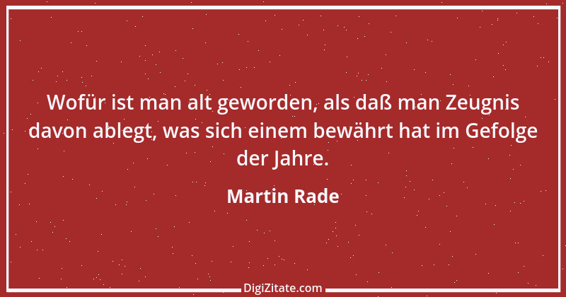 Zitat von Martin Rade 1