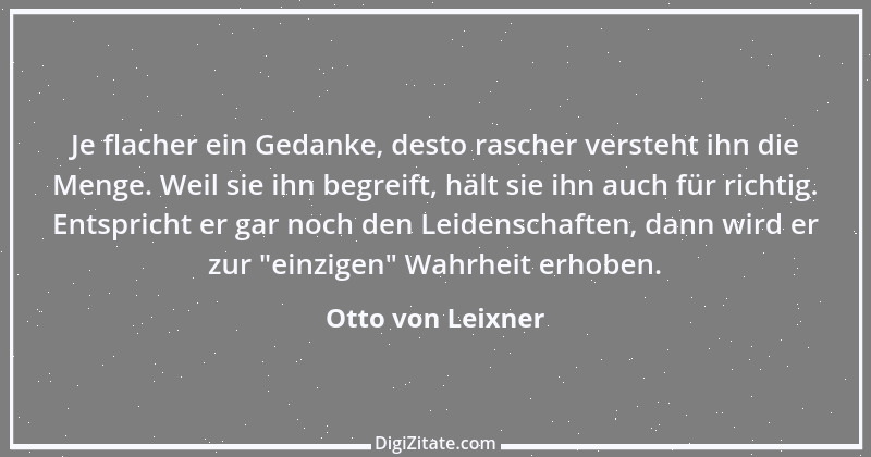 Zitat von Otto von Leixner 229