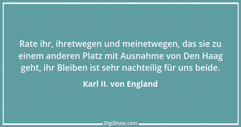 Zitat von Karl II. von England 3