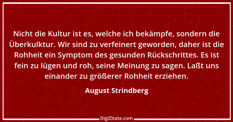 Zitat von August Strindberg 116