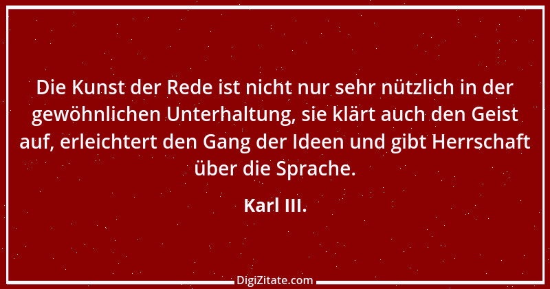 Zitat von Karl III. 1