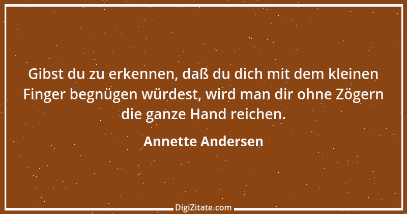 Zitat von Annette Andersen 34