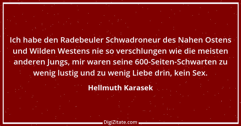 Zitat von Hellmuth Karasek 7