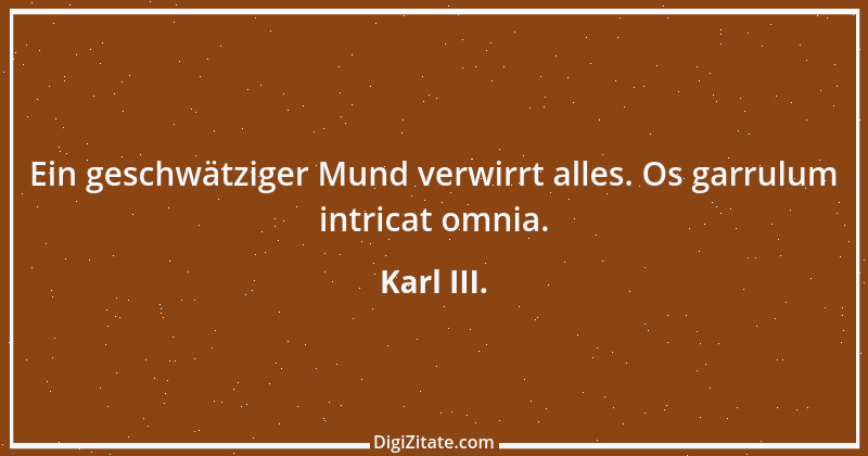 Zitat von Karl III. 2