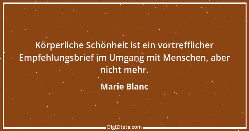 Zitat von Marie Blanc 1