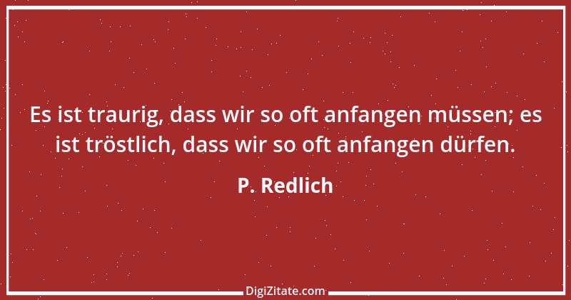 Zitat von P. Redlich 1