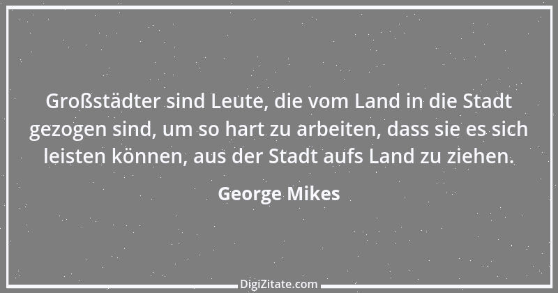 Zitat von George Mikes 4