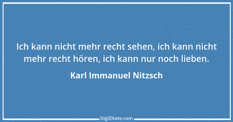 Zitat von Karl Immanuel Nitzsch 1