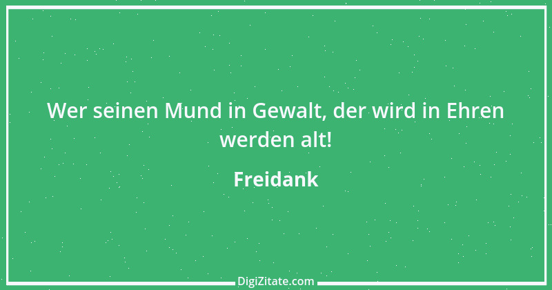 Zitat von Freidank 23