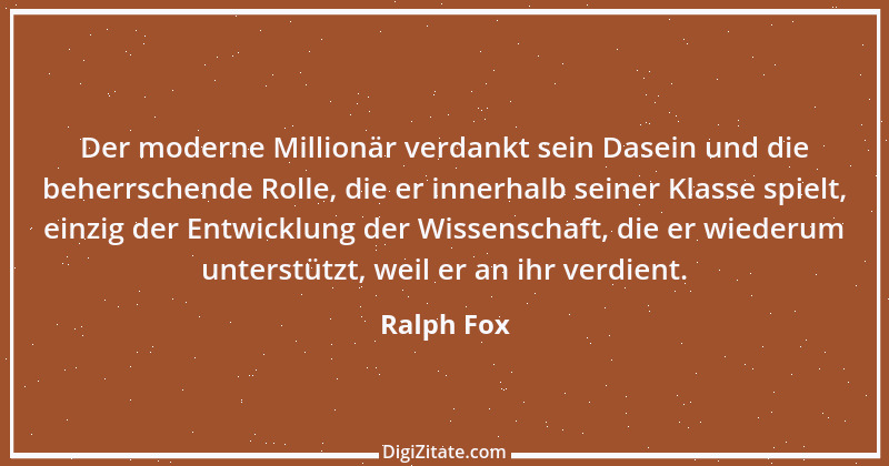 Zitat von Ralph Fox 1