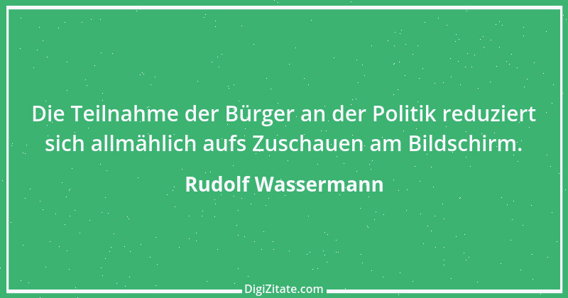 Zitat von Rudolf Wassermann 1