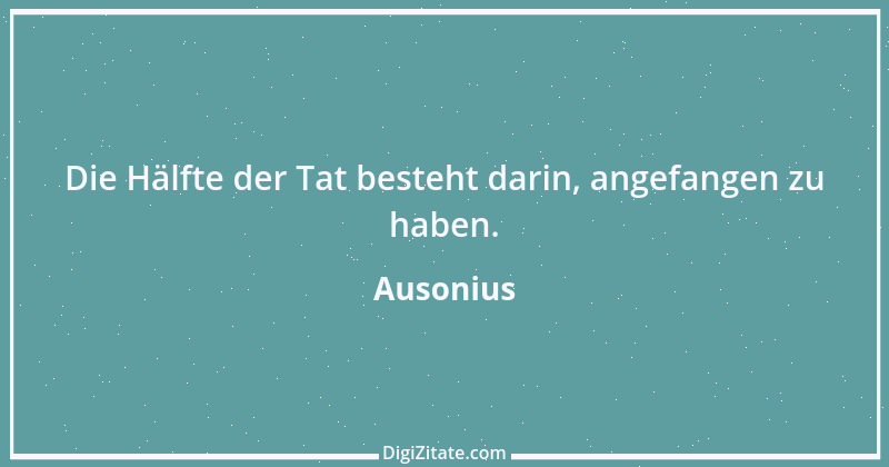 Zitat von Ausonius 3