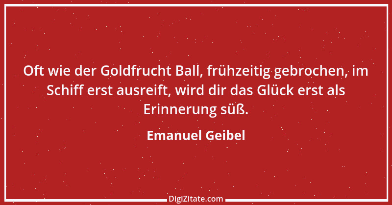 Zitat von Emanuel Geibel 104