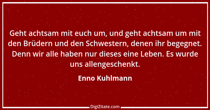 Zitat von Enno Kuhlmann 1