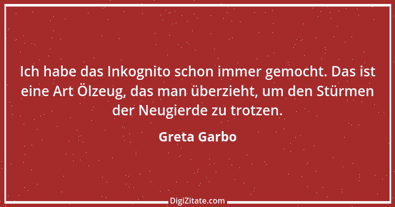 Zitat von Greta Garbo 4