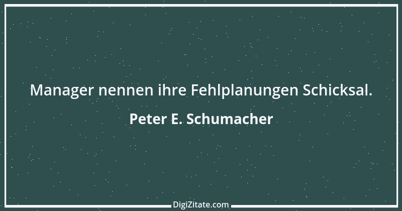 Zitat von Peter E. Schumacher 552